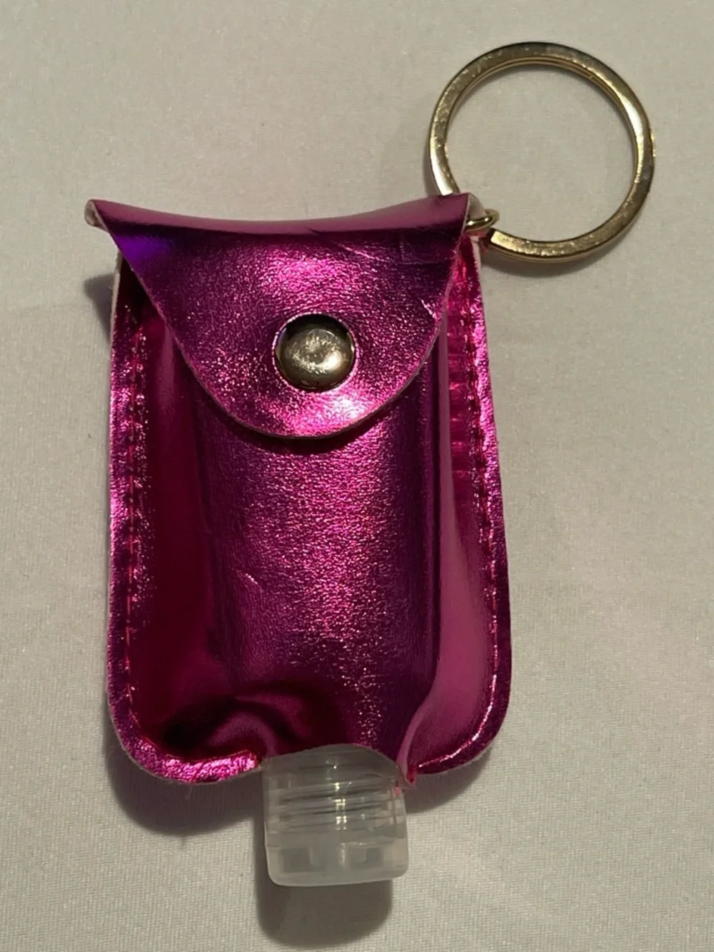 Metallic Pink Keyring Holster for Cell Accessories